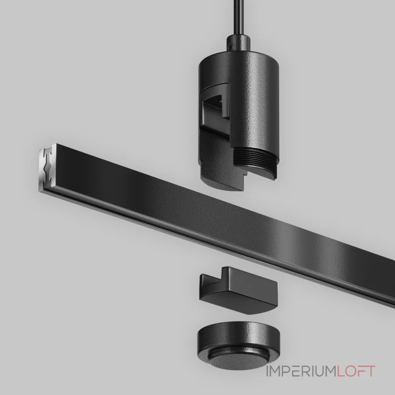 Подвес тросовый Hang с вводом питания Flarity черный Maytoni FLARITY TRA157SW-B1-B