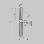 Настенный светильник (бра) Maytoni Antic MOD302WL-02GR1 от ImperiumLoft