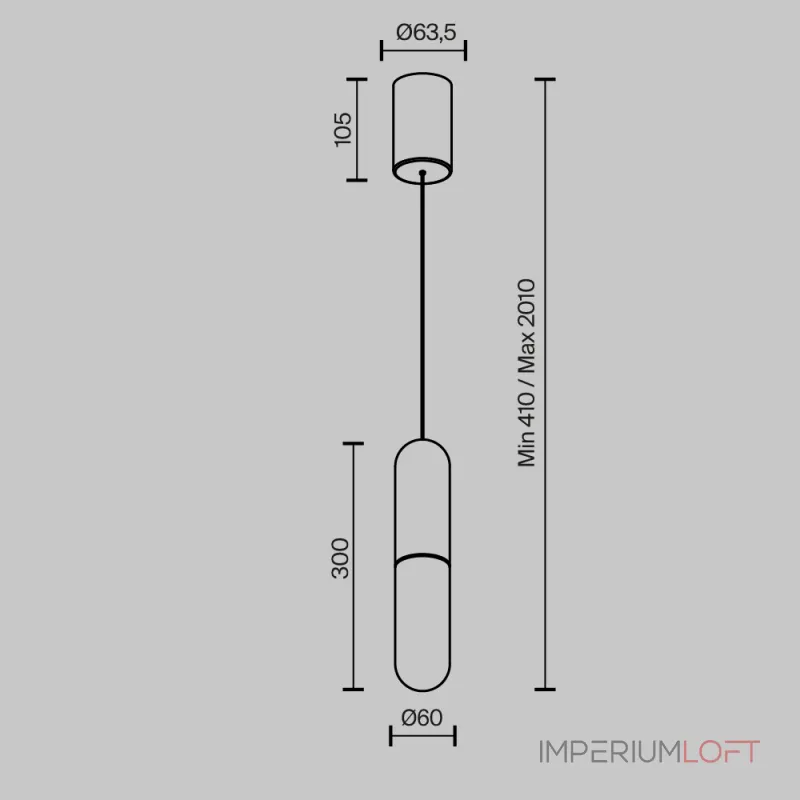 Подвесной светильник Maytoni Pendant P101PL-L300-12W3K-B