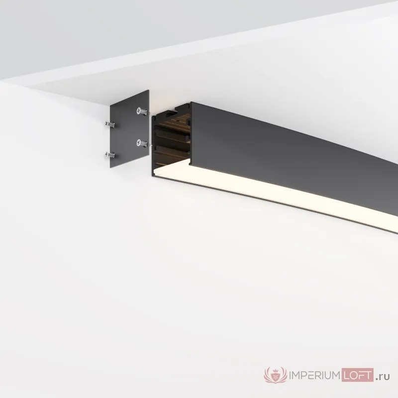 Радиусный профиль 35x35 ?3000мм 1/8 круга черный Maytoni ALM-3535R-B-D-45°-3M от ImperiumLoft