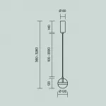 Подвесной светильник Maytoni Modern MOD295PL-L20BS3K
