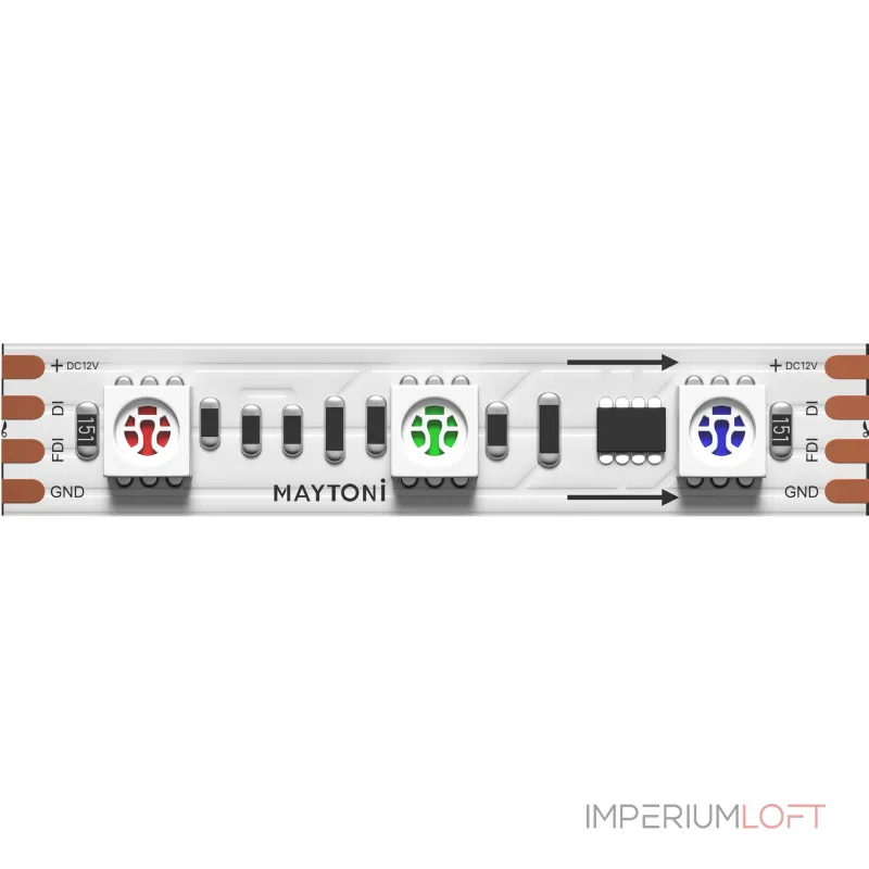 Светодиодная лента 12В 5050 14,4Вт/м RGB 5м IP 20 Maytoni Ultra 201242 Светодиодная лента 12В 5050 14,4Вт/м RGB 5м IP 20 Maytoni Ultra 201242
