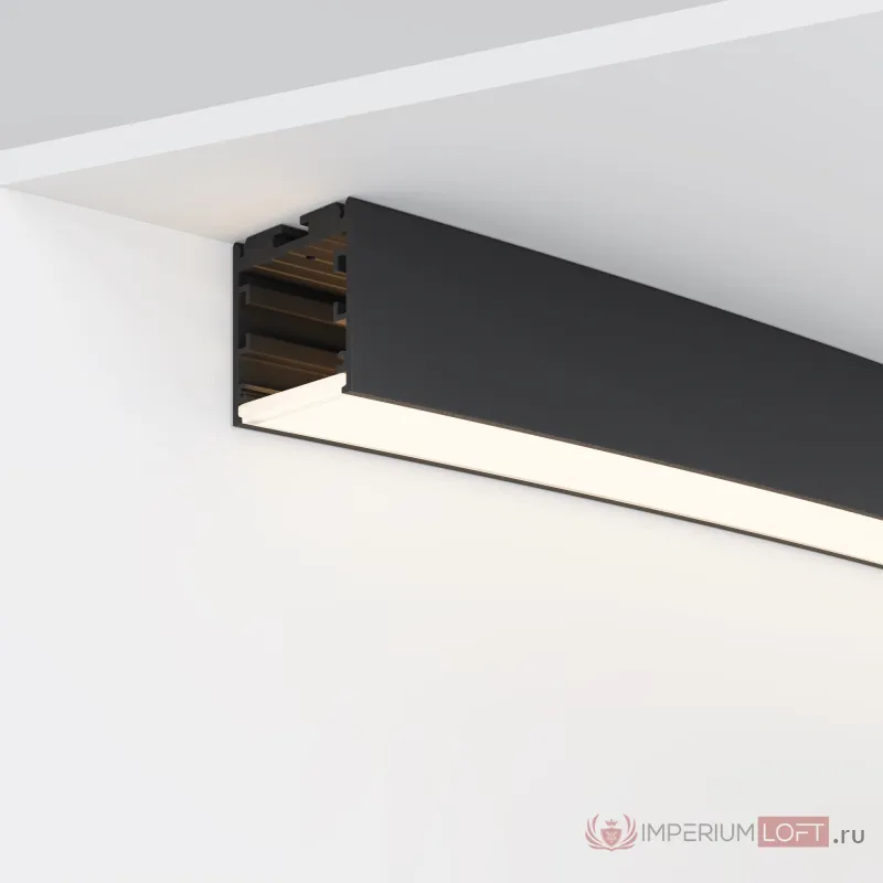 Радиусный профиль 35x35 ?3000мм 1/8 круга черный Maytoni ALM-3535R-B-D-45°-3M от ImperiumLoft