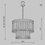 Подвесная люстра Maytoni Shiver MOD539PL-09MG