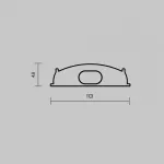 Комплект заглушек (для профиля 18×06) 2 шт., ALM-1806-EC Maytoni 642075 от ImperiumLoft