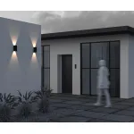 Уличный настенный светильник Maytoni Drape O526WL-L10B3K