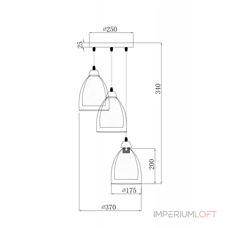 Подвесной светильник Astery FR5375PL-03CH2 Подвесной светильник Astery FR5375PL-03CH2
