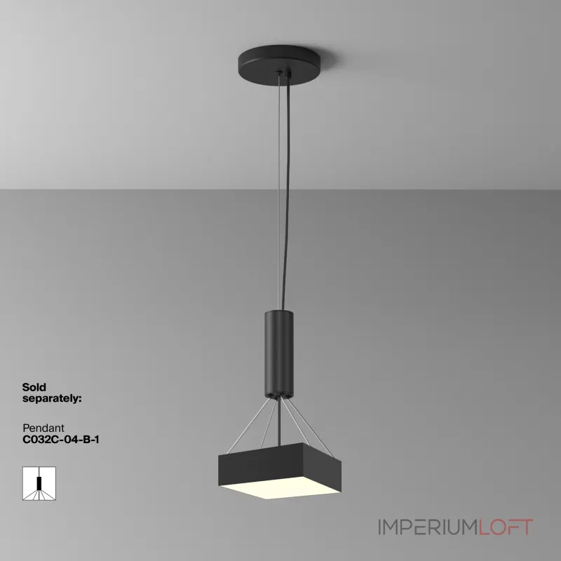 Потолочный светильник Zon C032CL-24W3K-SQ-B от ImperiumLoft Потолочный светильник Zon C032CL-24W3K-SQ-B от ImperiumLoft