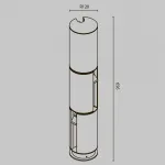 Ландшафтный светильник Maytoni Outdoor O468FL-L9B3K