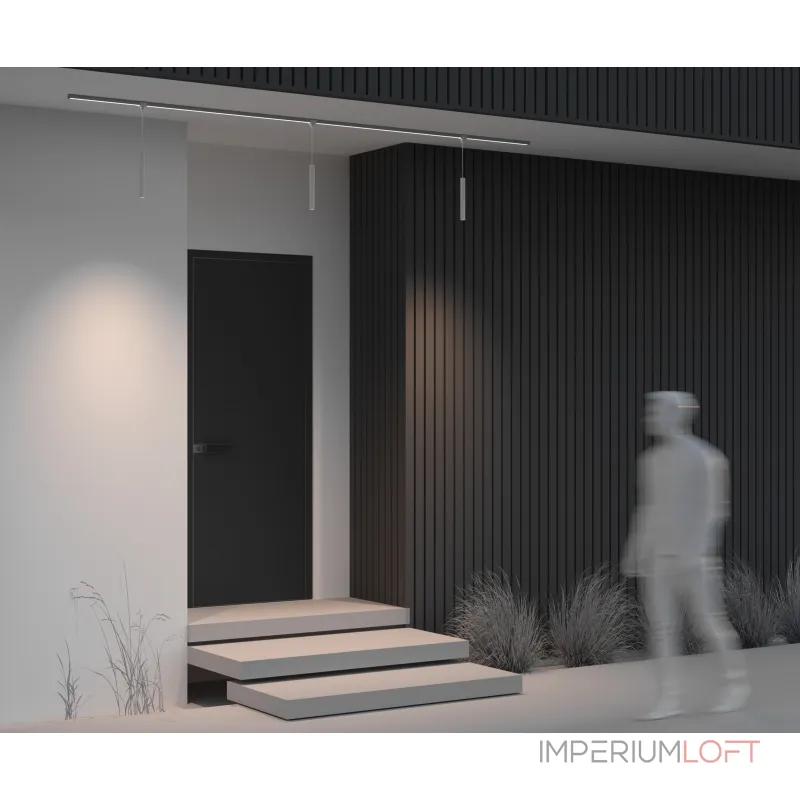 Уличный трековый светильник Focus LED Elasity IP Maytoni O-TR01-1-P-8WW3K