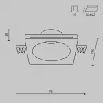 Встраиваемый светильник Maytoni Downlight DL001-1-01-W-1 от ImperiumLoft