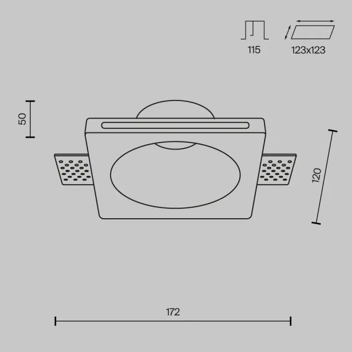 Встраиваемый светильник Maytoni Downlight DL001-1-01-W-1 от ImperiumLoft