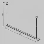 Трековый подвесной светильник Maytoni ELASITY TR170-1-52W3K-B