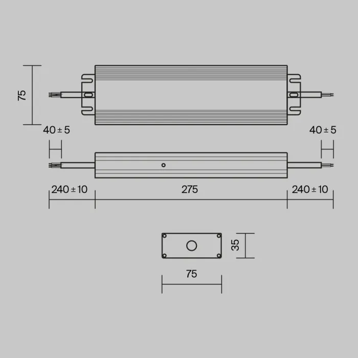Блок питания Maytoni PSL008-250W-48V-IP67 от ImperiumLoft
