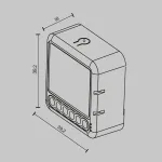 Wi-Fi выключатель двухканальный 300Вт Maytoni MS008