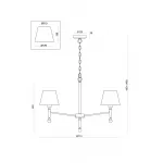 Подвесной светильник Rosemary FR5190PL-05BS2 от ImperiumLoft