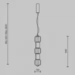 Подвесной светильник Maytoni Ritmo MOD381PL-L30B3K