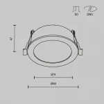 Встраиваемый светильник Orb Maytoni DL130-GX53-MG