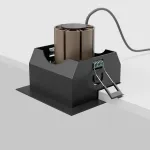 Встраиваемый светильник Maytoni Metal Modern DL008-12W2.7-3-4K-B