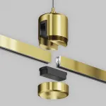 Подвес тросовый Hang с прямым коннектором питания Flarity латунь Maytoni FLARITY TRA157SW-IPC1-BS от ImperiumLoft