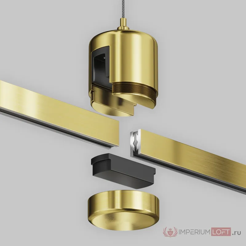 Подвес тросовый Hang с прямым коннектором питания Flarity латунь Maytoni FLARITY TRA157SW-IPC1-BS от ImperiumLoft