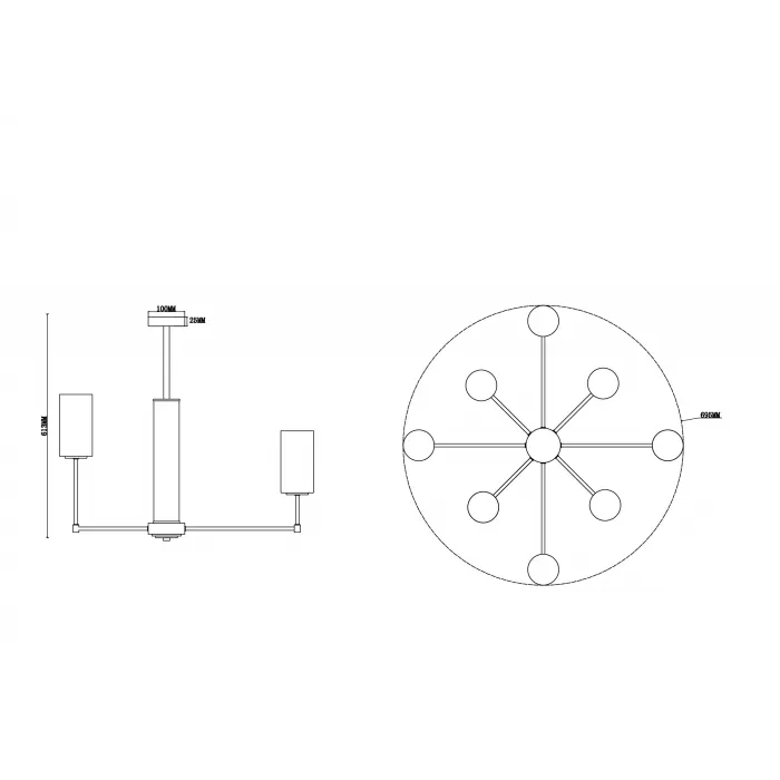 Люстра Freya Modern FR5184PL-08CH от ImperiumLoft