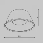 Линза для Alfa LED 15° Maytoni LensD43-15