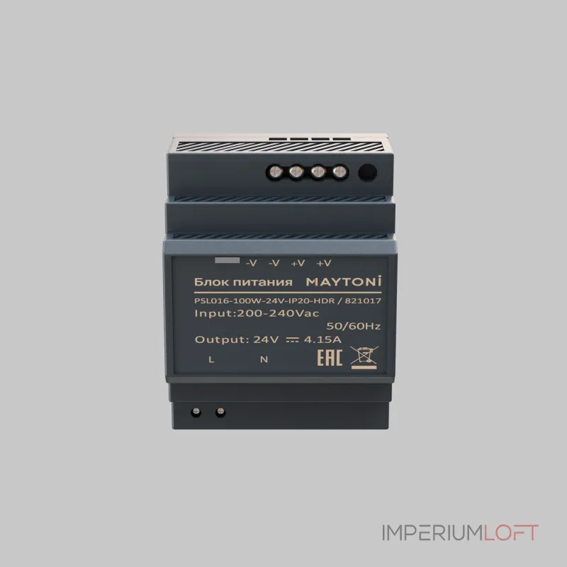 Блок питания PSL016 24В 100Вт IP20 Maytoni 821017