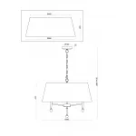 Подвесной светильник Rosemary FR5190PL-05BS3 от ImperiumLoft