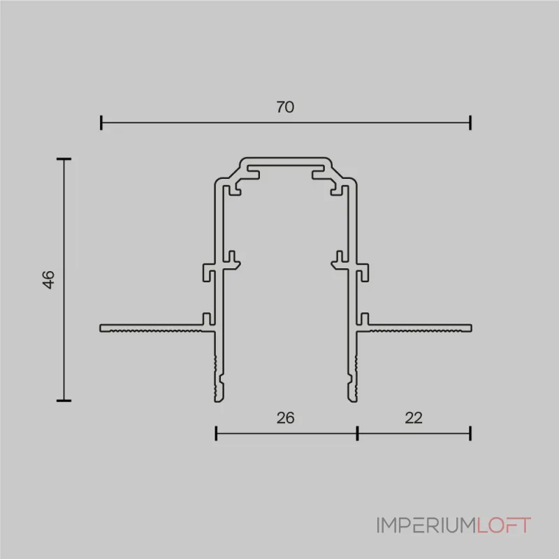 Шинопровод 3м Exility встраиваемый под ГКЛ 12,5мм, белый от ImperiumLoft Шинопровод 3м Exility встраиваемый под ГКЛ 12,5мм, белый от ImperiumLoft