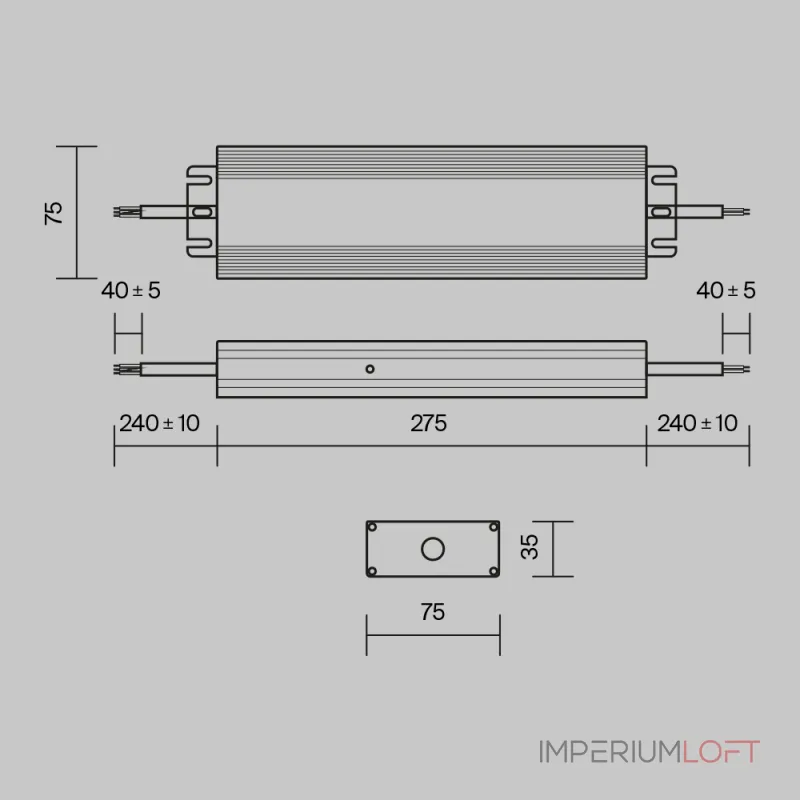 Блок питания Maytoni PSL008-300W-48V-IP67 Блок питания Maytoni PSL008-300W-48V-IP67