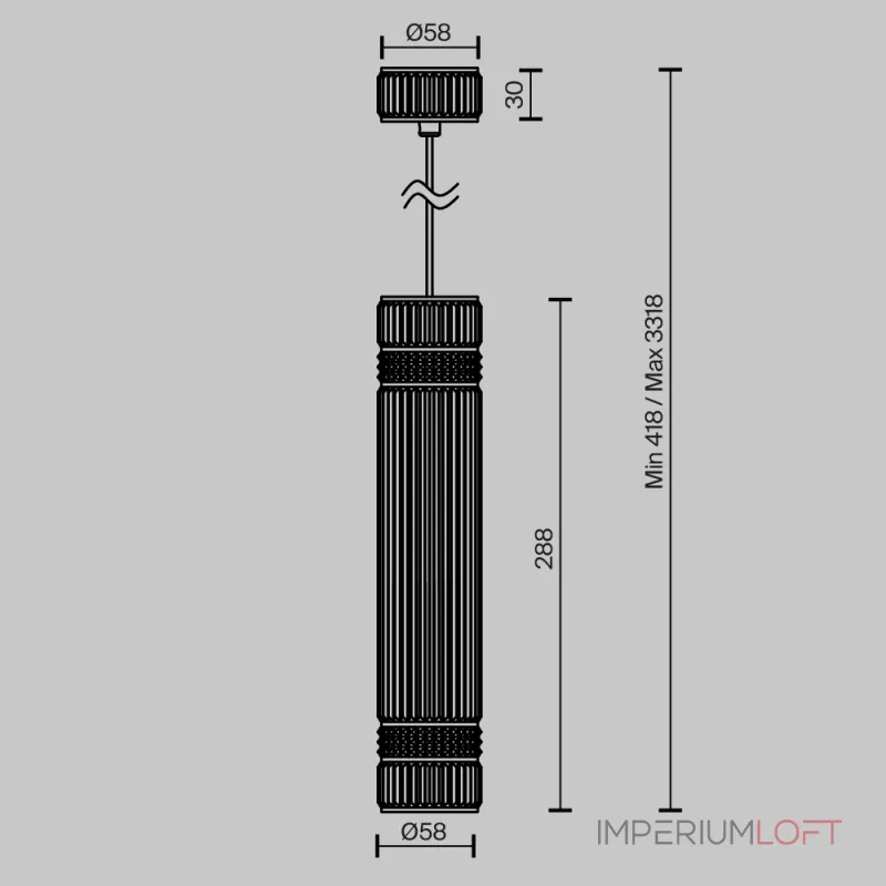 Подвесной светильник Maytoni Metropolis MOD475PL-01B