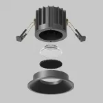 Встраиваемый светильник Maytoni Downlight DL058-12W-DTW-B