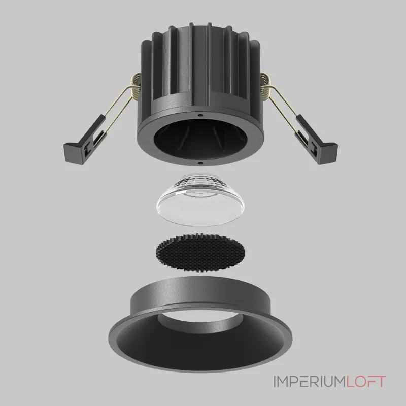 Встраиваемый светильник Maytoni Downlight DL058-12W-DTW-B