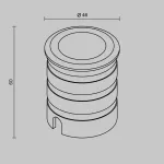 Уличный встраиваемый светильник Maytoni Gleam O515DL-L2S3K