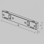 Коннектор питания прямой Levity Maytoni LEVITY TRA184IPC-1B от ImperiumLoft