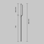 Шинопровод подвесной 1м вертикальный Maytoni Busbar trunkings Arity TRX233-VL-1B