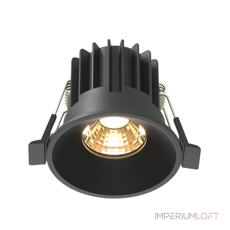 Встраиваемый светильник Maytoni Round DL058-7W2.7K-B Встраиваемый светильник Maytoni Round DL058-7W2.7K-B