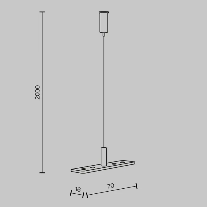 Тросовый подвес Basity, 2 шт Maytoni BASITY TRA172SW-R-1B от ImperiumLoft