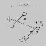 Потолочный светильник Maytoni Modern MOD070CL-L30B3K