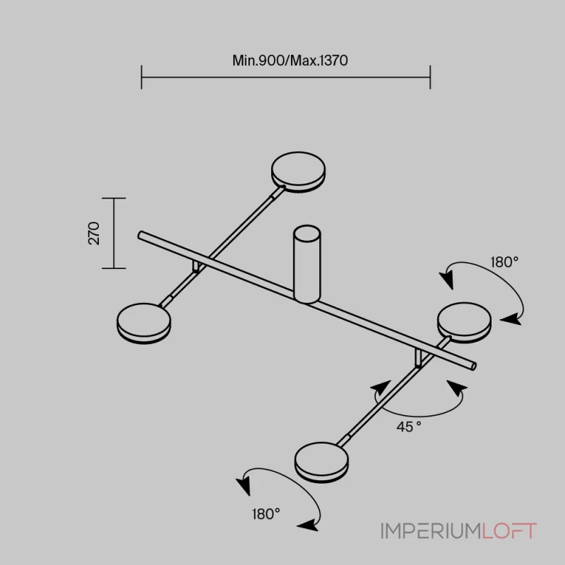 Потолочный светильник Maytoni Modern MOD070CL-L30B3K Потолочный светильник Maytoni Modern MOD070CL-L30B3K