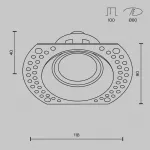 Встраиваемый светильник Dot DL042-01-RD-B