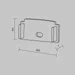 Комплект заглушек (для профиля ALM-6214SB-S-2M/ALM-6214TB-S-2M) 2 шт. Maytoni 642008