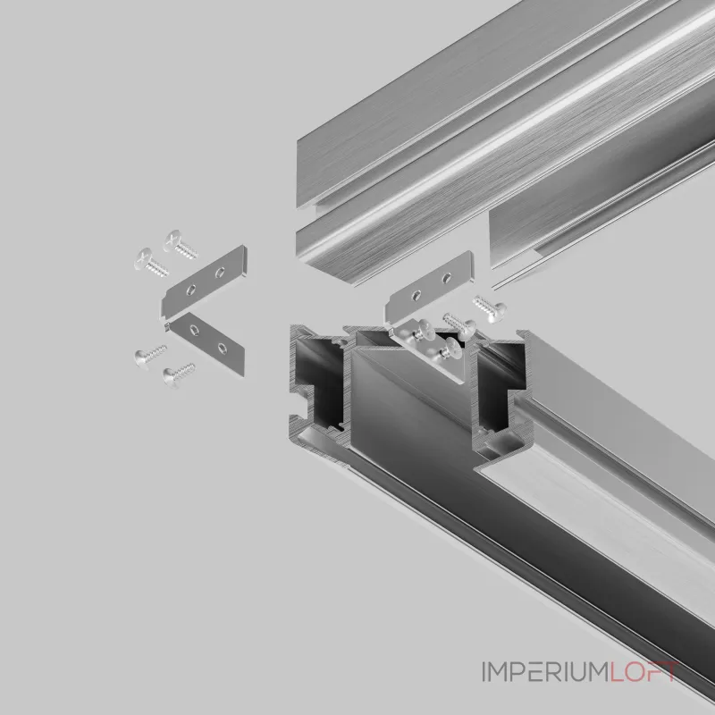 Угловой вертикальный соединитель для профиля, 2 шт в упаковке
