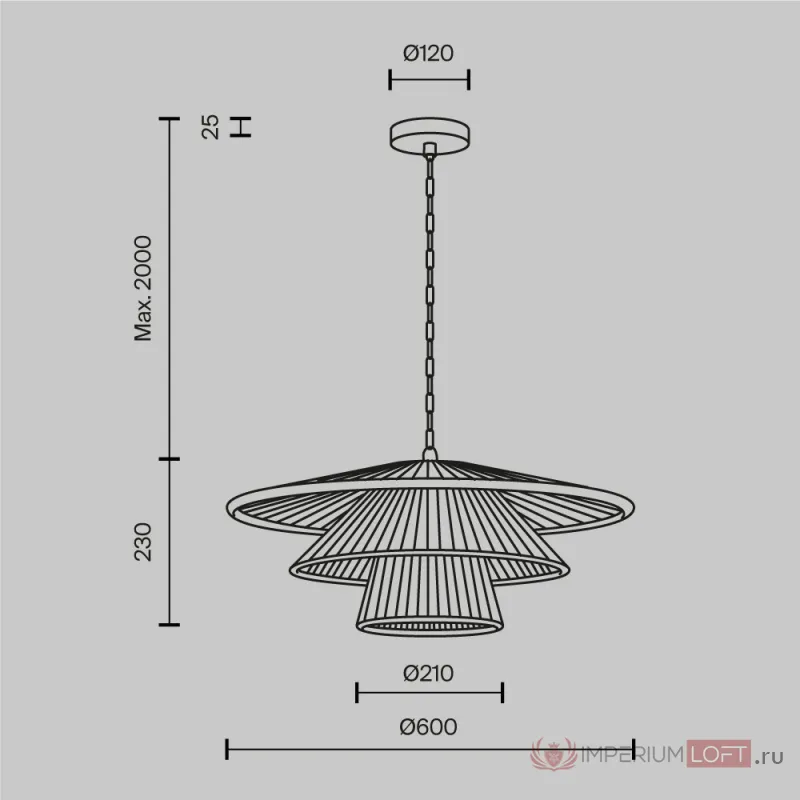 Подвесной светильник Maytoni Costa MOD394PL-01BS1 от ImperiumLoft