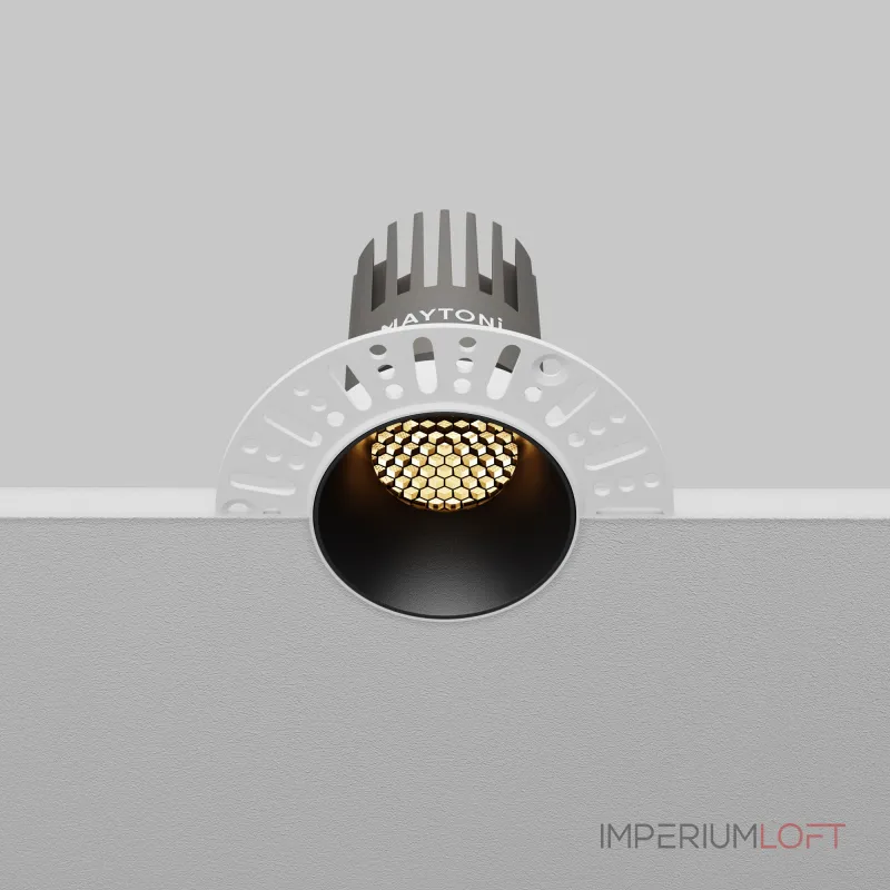 Встраиваемый светильник Dip Hight 2700K 10Вт 9° Maytoni DL124-10W-27K-TRS-B