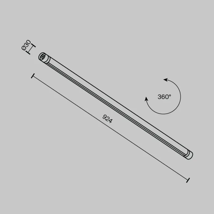 Шинопровод накладной/подвесной Maytoni Shelf CA012-TRX-900-B от ImperiumLoft