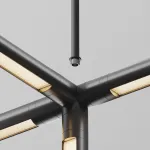Подвес на жёстком основании с потолочной чашей для системы Shelf Maytoni Shelf CA030C-SL-L500-B