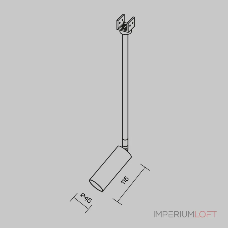 Уличный трековый светильник Focus LED Elasity IP Maytoni O-TR01-2-P-8WW3K