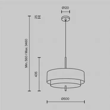 Подвесной светильник Maytoni Bergamo MOD613PL-05W1 от ImperiumLoft